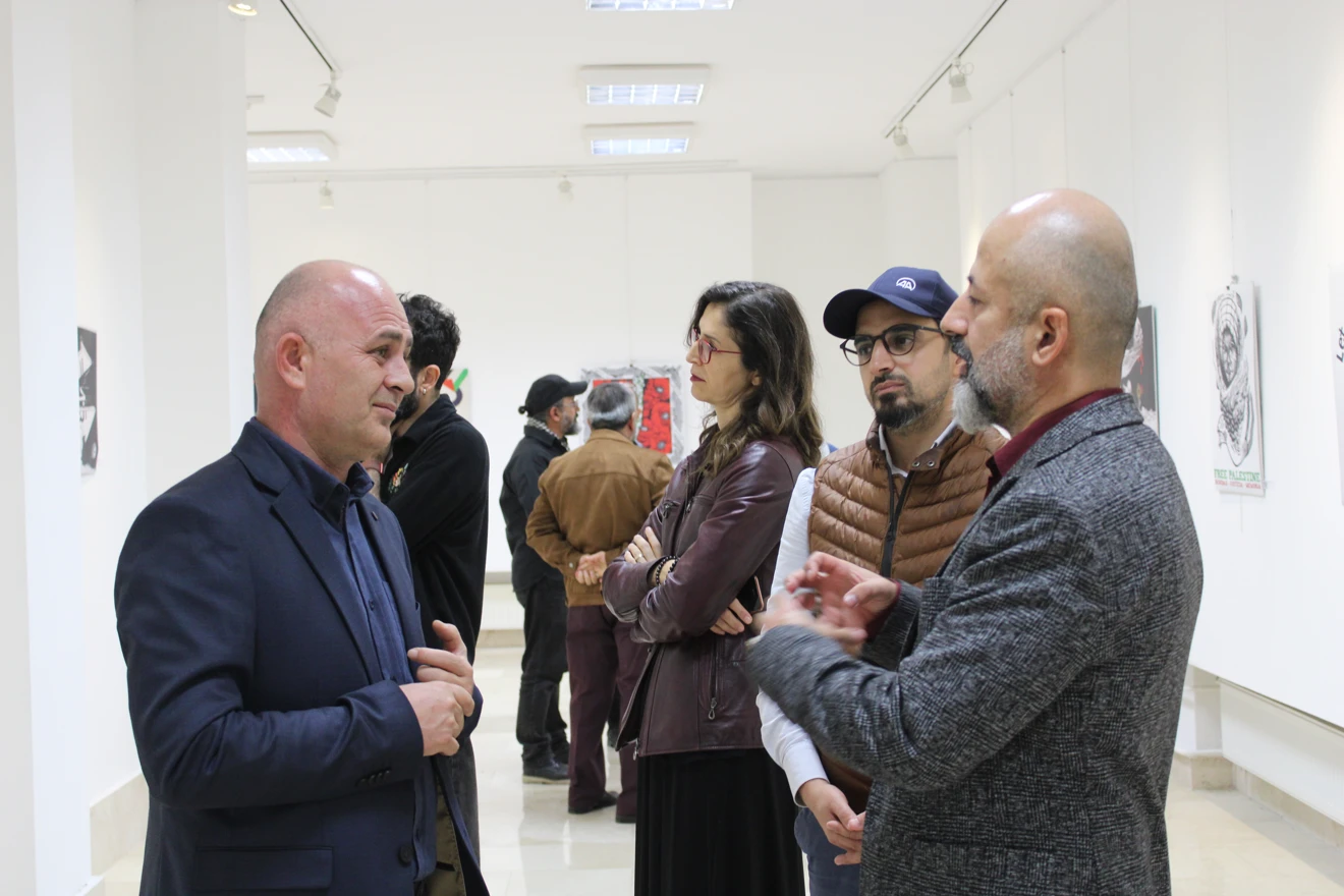 ‘FİLİSTİN Uluslararası Afiş ve Baskı Sergisi’ açıldı